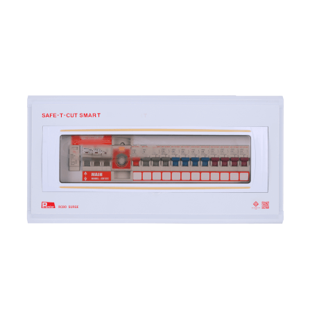 ชุดตู้คอนซูมเมอร์ 12 ช่อง เบรคเกอร์กันดูด 63 แอมป์ เซฟ-ที-คัท สมาร์ท รุ่น PREMIER SURGE_1